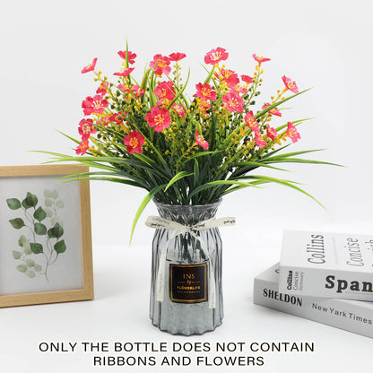2 Pcs Glass Vase Hydroponic Flower Arrangement Vase for Living Room Decoration