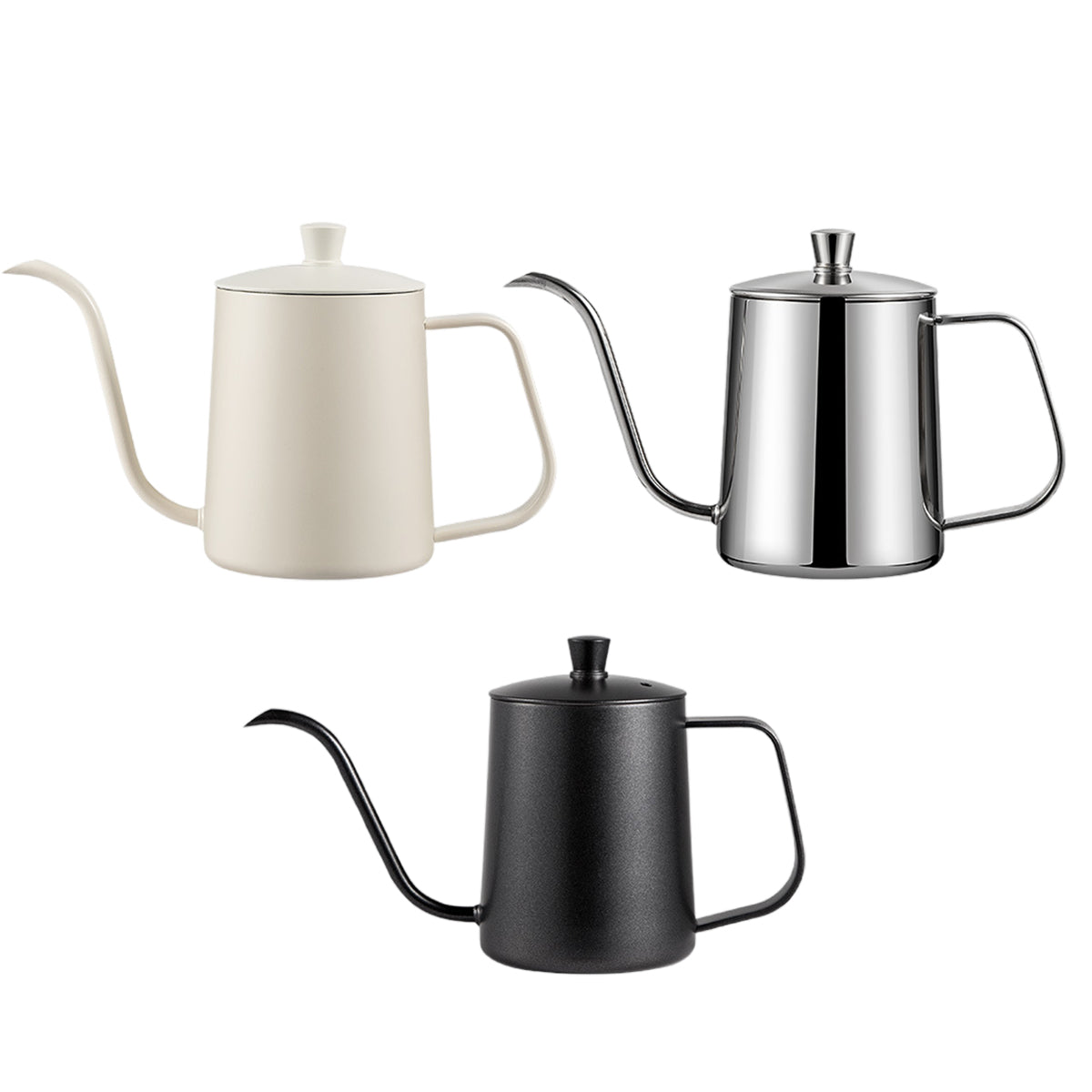 Hand Drip Coffee Pot Stainless Steel Fine Spout Hanging Ear Filter Cup Kettle