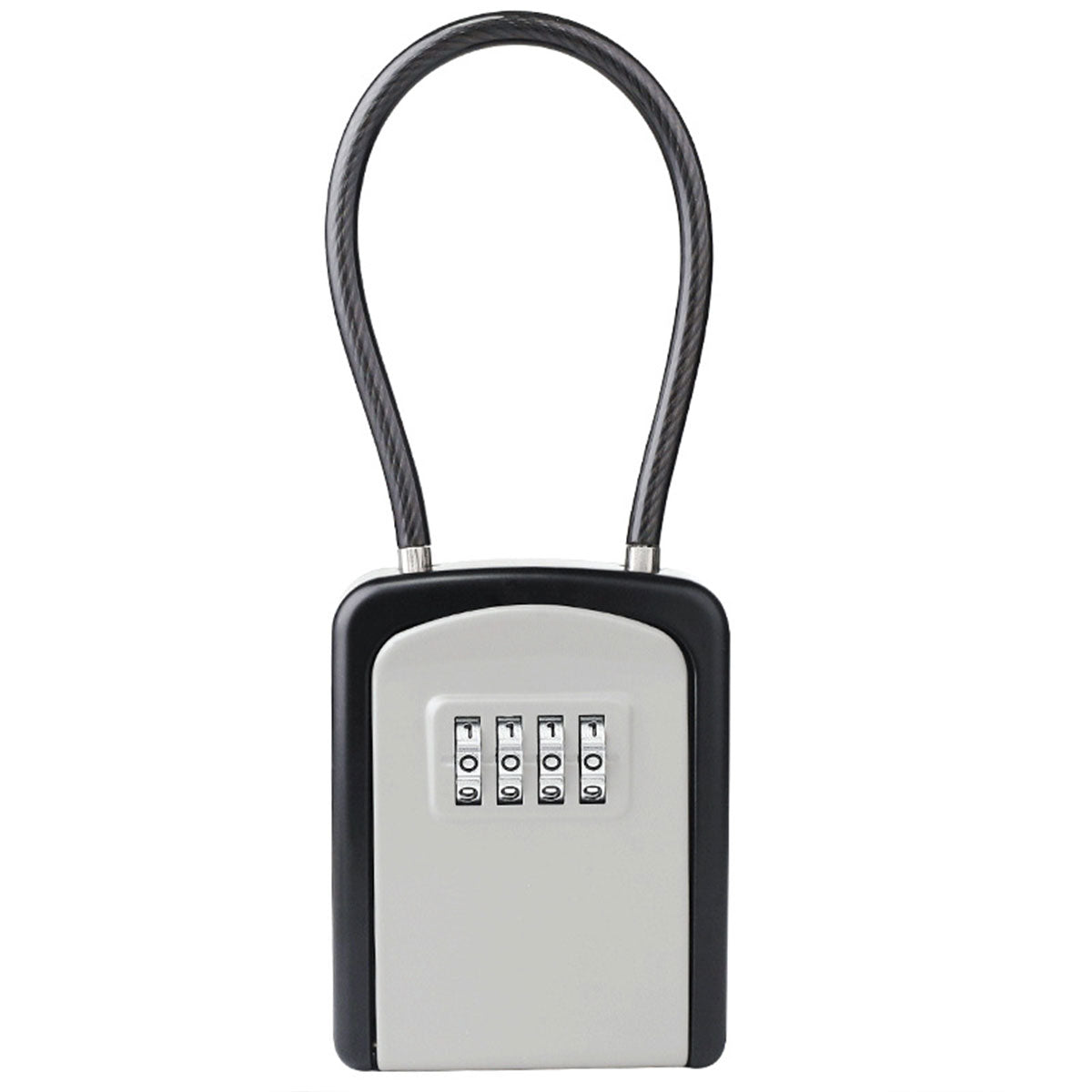 Portable Key Lock Box Hanging Combination Storage Organizer for Home Security
