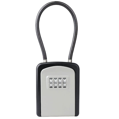 Portable Key Lock Box Hanging Combination Storage Organizer for Home Security
