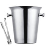 5L Steel Ice Bucket for Wine and Champagne — Silver ear