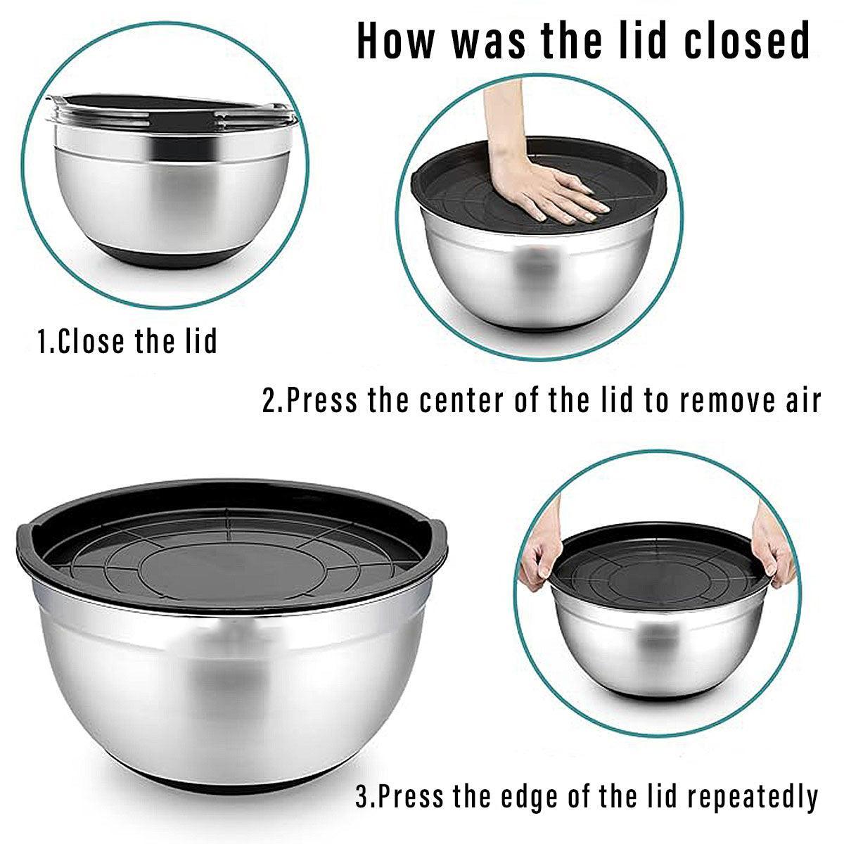5 Pcs Stainless Steel Mixing Bowl Set for Kitchens – Product View 5
