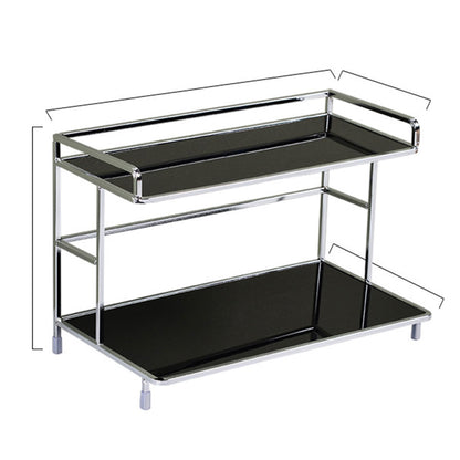 Kitchen Bathroom Desktop Storage Rack Water Cup Holder Cosmetic Iron Shelf  AU
