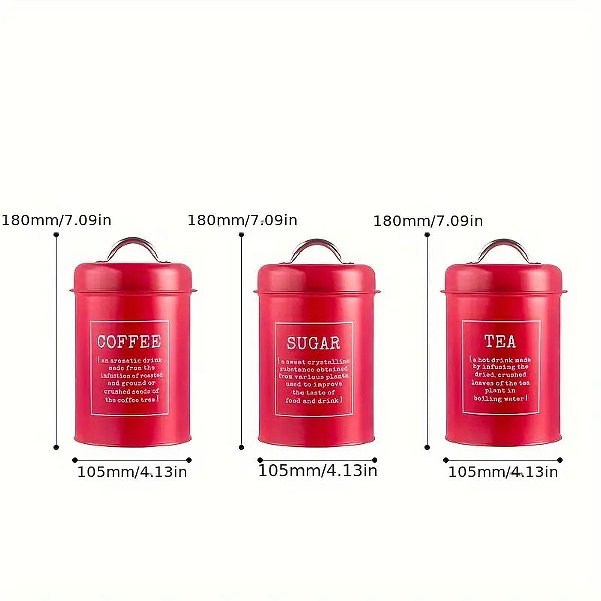 3 Pcs Multi-Purpose Sealed Jars with Airtight Lids for Kitchen Organization AU