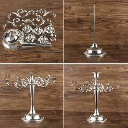 3/5 Arms Alloy Candle Holder Stand Candlesticks Candelabra Wedding Home Decor AU