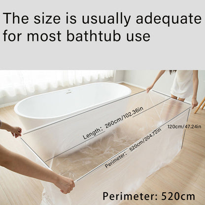 30 Pcs Disposable Bathtub Liner Film for Hotel and Spa