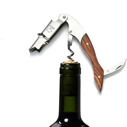 4-in-1 Wine Opener Set Corkscrew Foil Cutter Bottle Stopper Kit