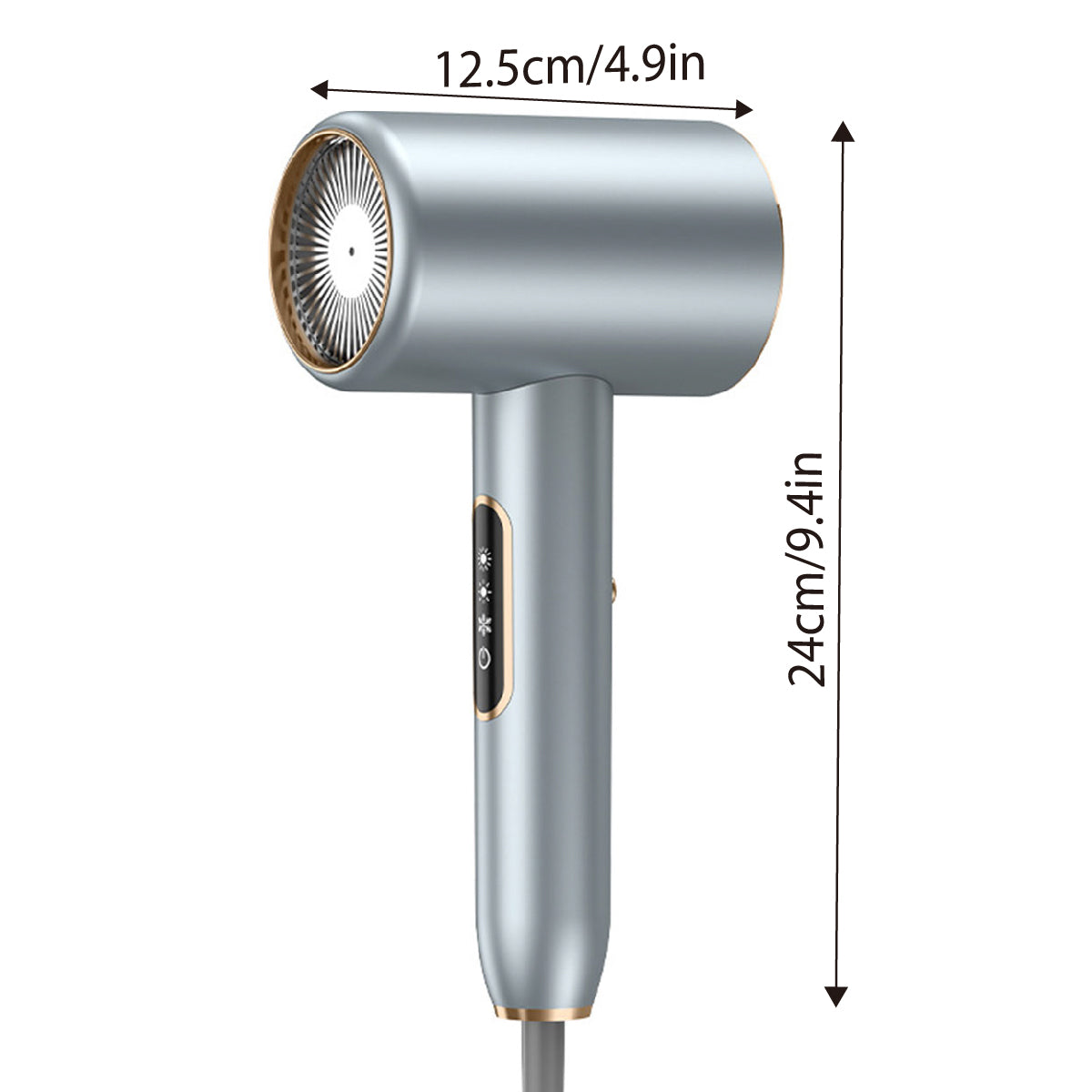 Hair Dryer Lightweight Blue Ray Quiet Hair Care Dryer 2400W High Speed No-Burn