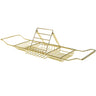 Adjustable Bathtub Tray with Telescopic Storage — Gold
