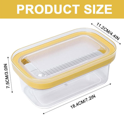 Butter Cutter Box with Lid Cheese Slicer and Storage Dish