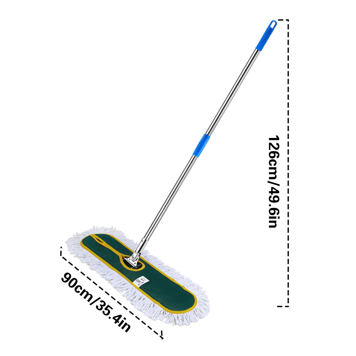 Extra Long Mop Assembly Anti-Slip Handle Floor Cleaning Tool Household Cleaner