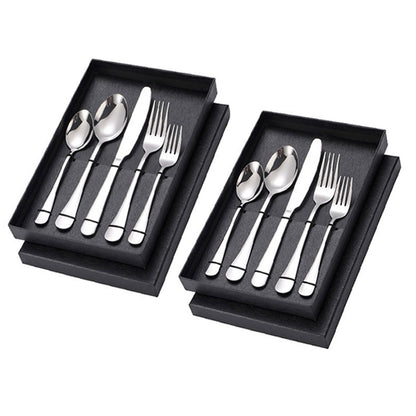 2 Sets Stainless Steel Cutlery 10 Piece Dining Utensils