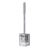 Toilet Brush with Corrugated TPR Bristles — Silver
