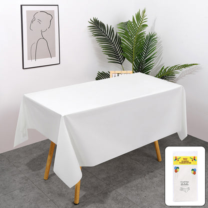 10pcs PEVA Rectangle Tablecloths Solid Colour Waterproof Party Table Covers AU