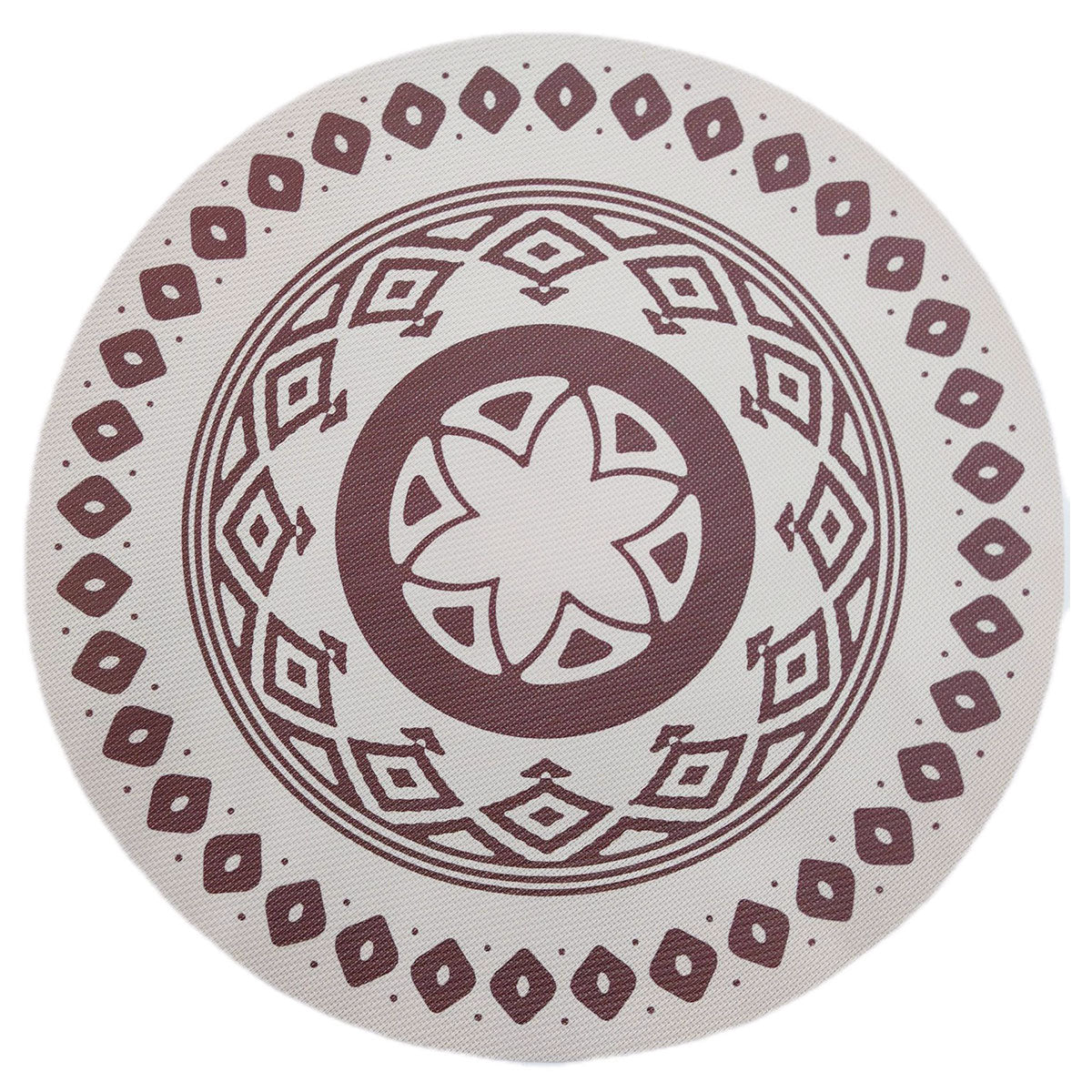 4PCS Bohemian Placemats Round Printed Heat Resistant Easy Clean Dining Mats