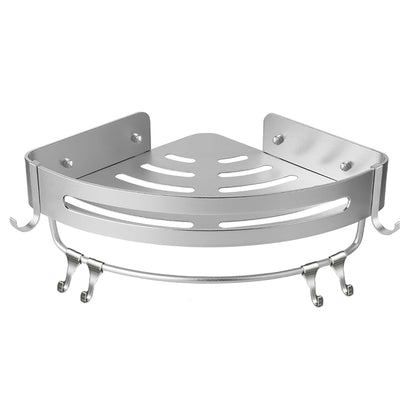 Wall Mounted Bathroom Shelf Triangle Corner Shower Storage Rack for Toiletries