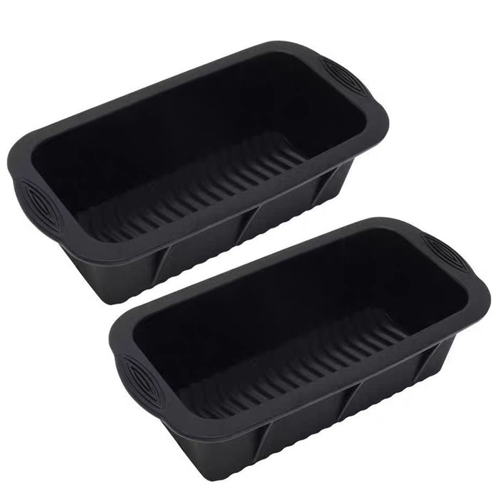2 Pcs Silicone Ice Trays with Brick Moulds