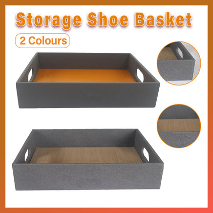 Hotel Shoe Basket Storage Tray for Leather Goods Organiser in Guest Rooms AU
