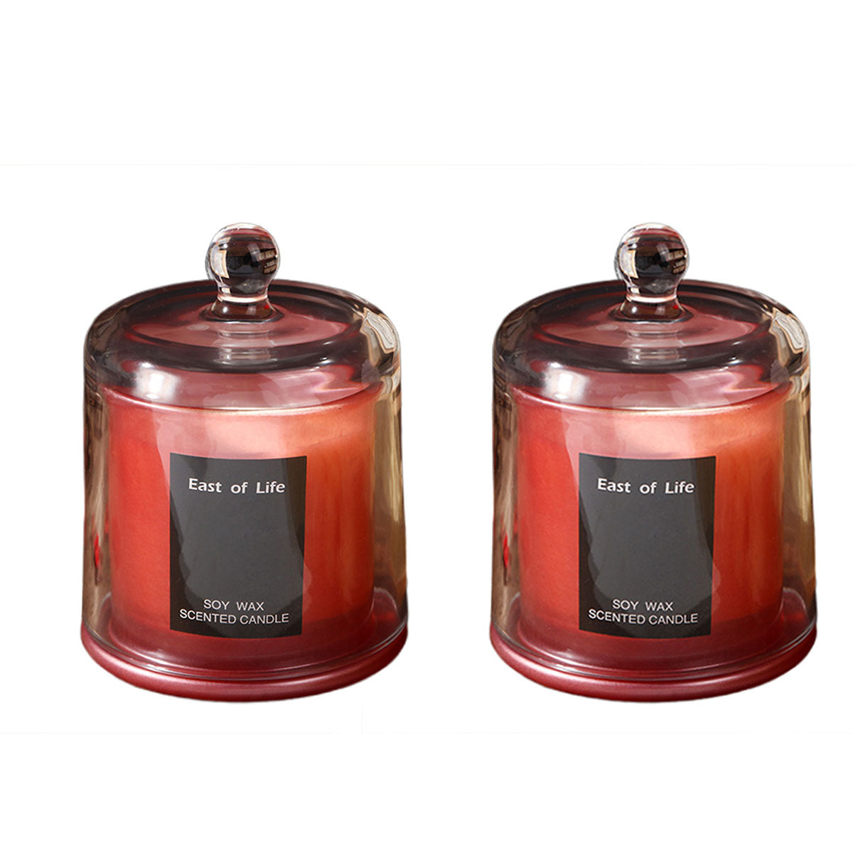 2Pcs Smokeless Glass Aromatherapy Candles Scented Gift Set for Relaxation AU