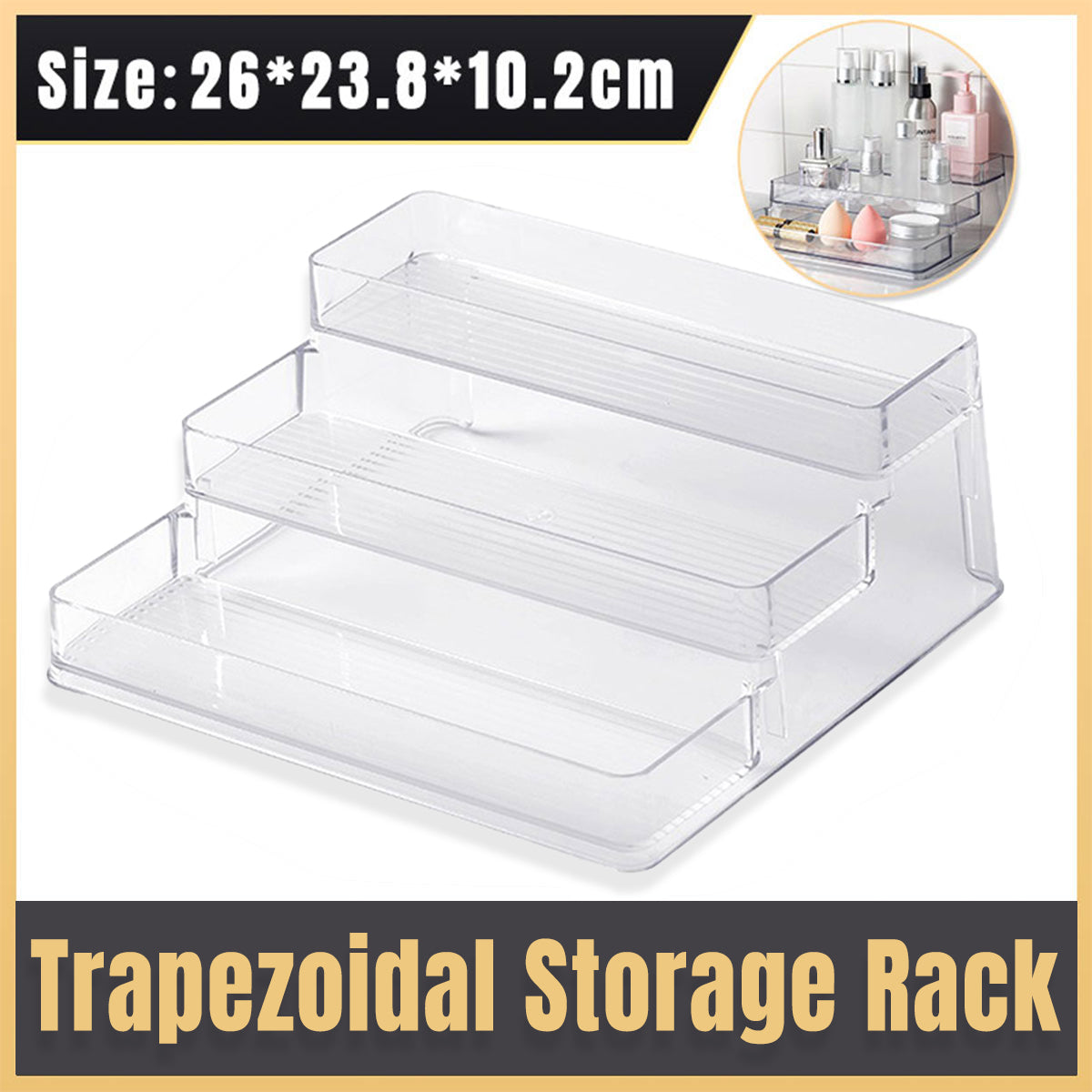 Ladder Storage Rack for Home Organization Multi Tier Shelf Storage for Kitchen