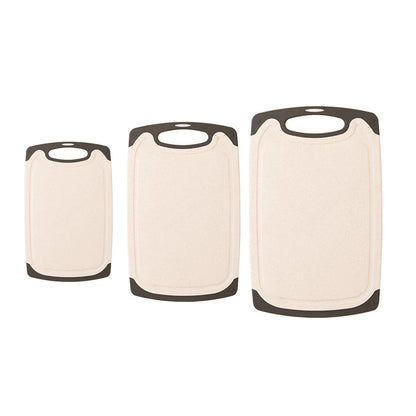 3PCS Wheat Straw Cutting Board Kitchen Chopping Board for Vegetables Meat Fruit