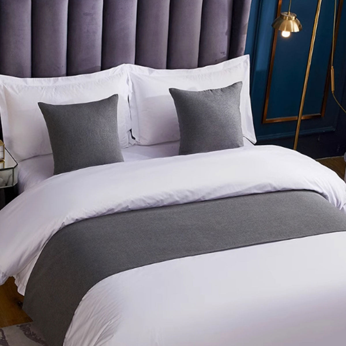 Luxury Hotel Bedding Set Bed End Towel Pillow Cover for Bedroom and Hotels AU