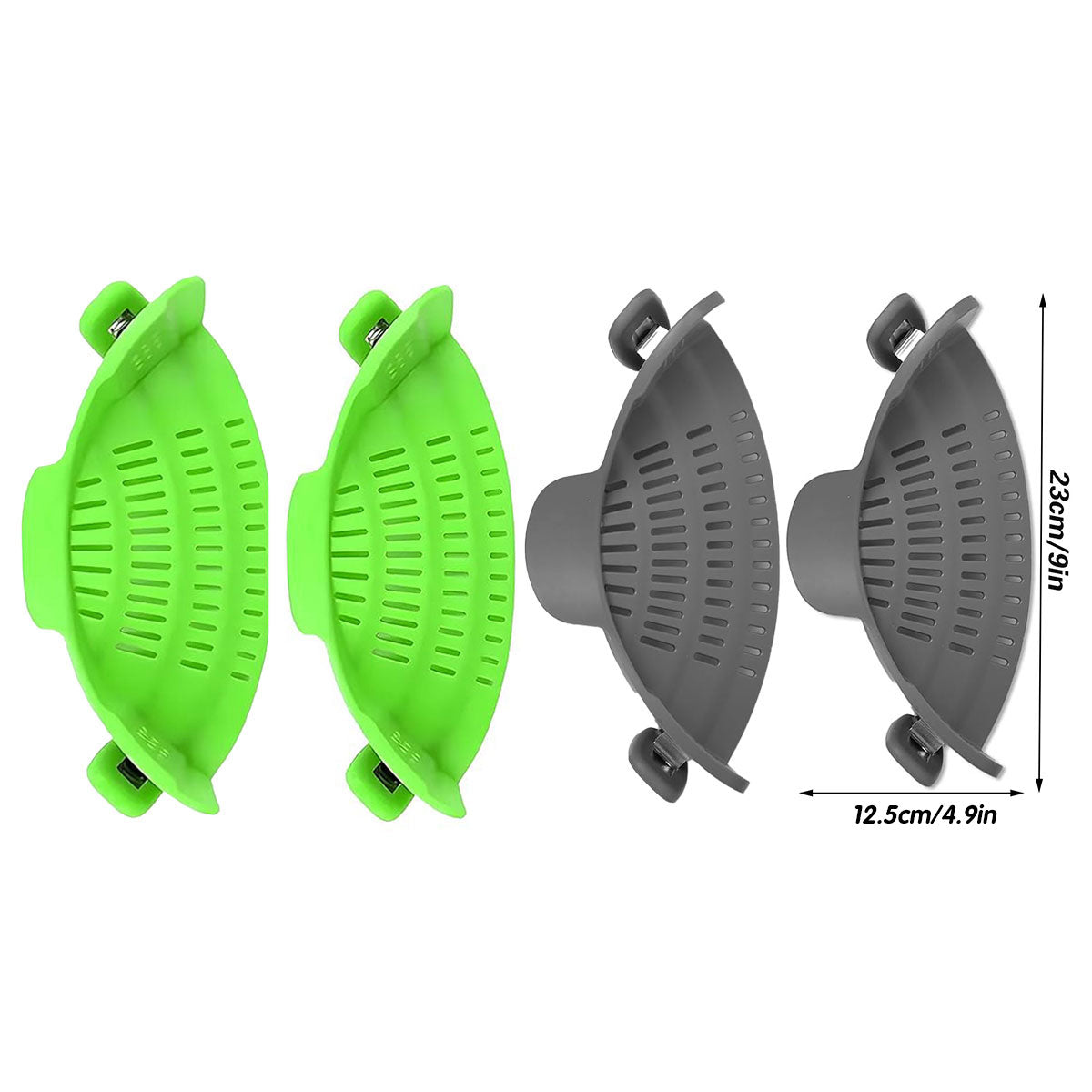 Water Filter Clip 2pcs Wide Mouth Strainer Drain Holder for Pot Vegetable Fruit