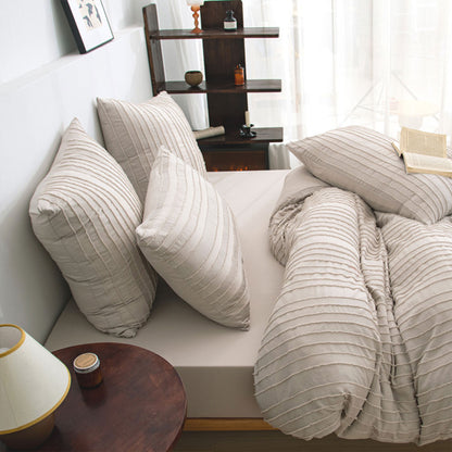 3PCS Bedding Set Quilt Cover with 2 Pillowcases Queen Size