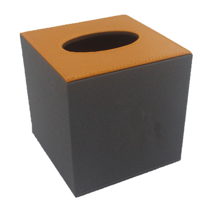 Leather Tissue Box Holder for Hotel Room Home Office