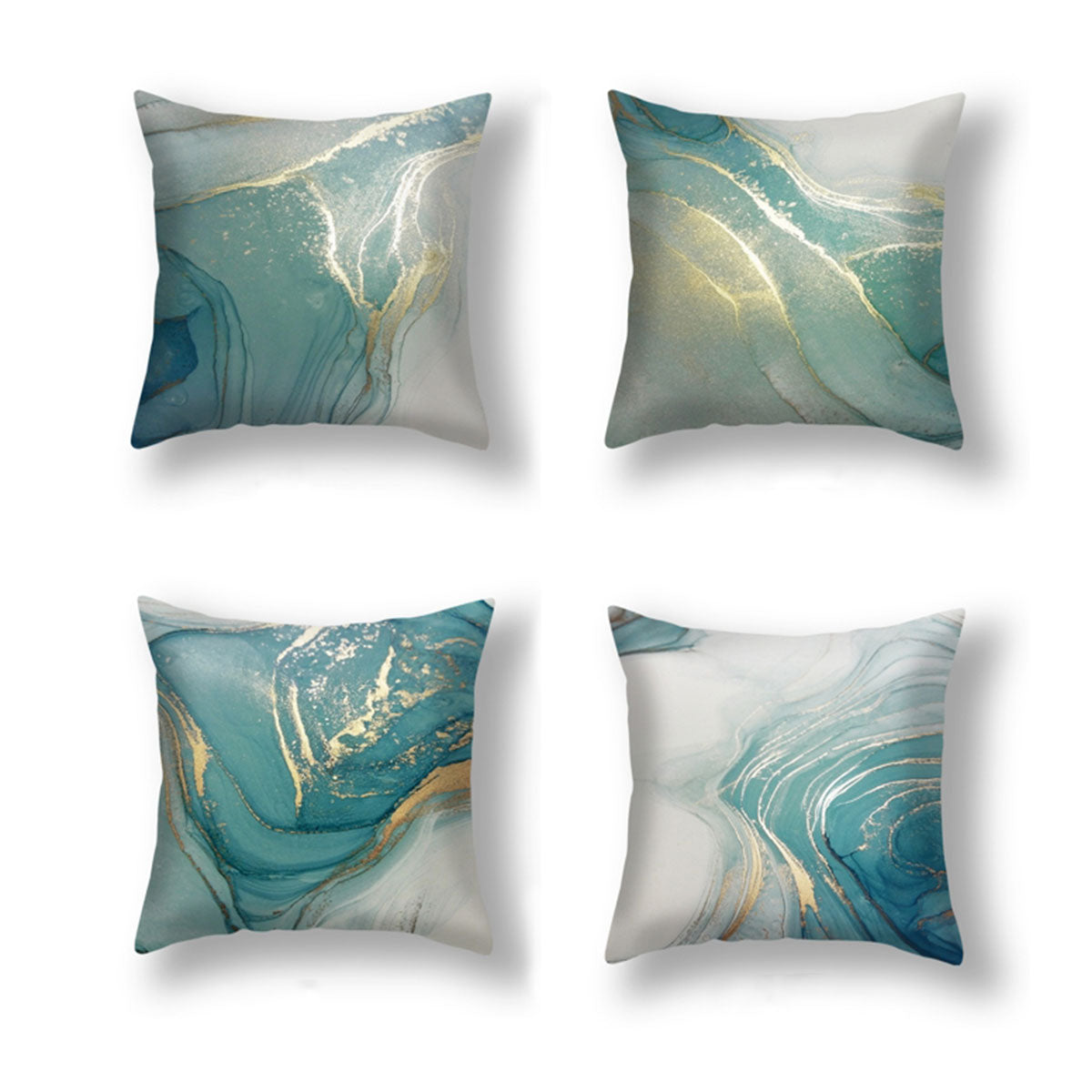 New 4PCS Home Printed Pillow Cases Decorative Cushion Covers Sofa Pillow Covers