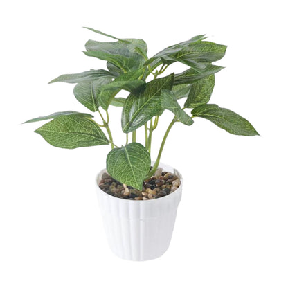 Artificial Small Potted Plant Decoration Faux Bonsai Greenery Indoor Home Decor