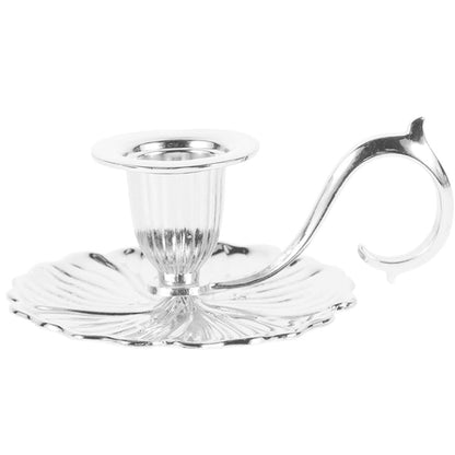 Retro Handheld Candlestick Holder European Style Metal Candle Stand
