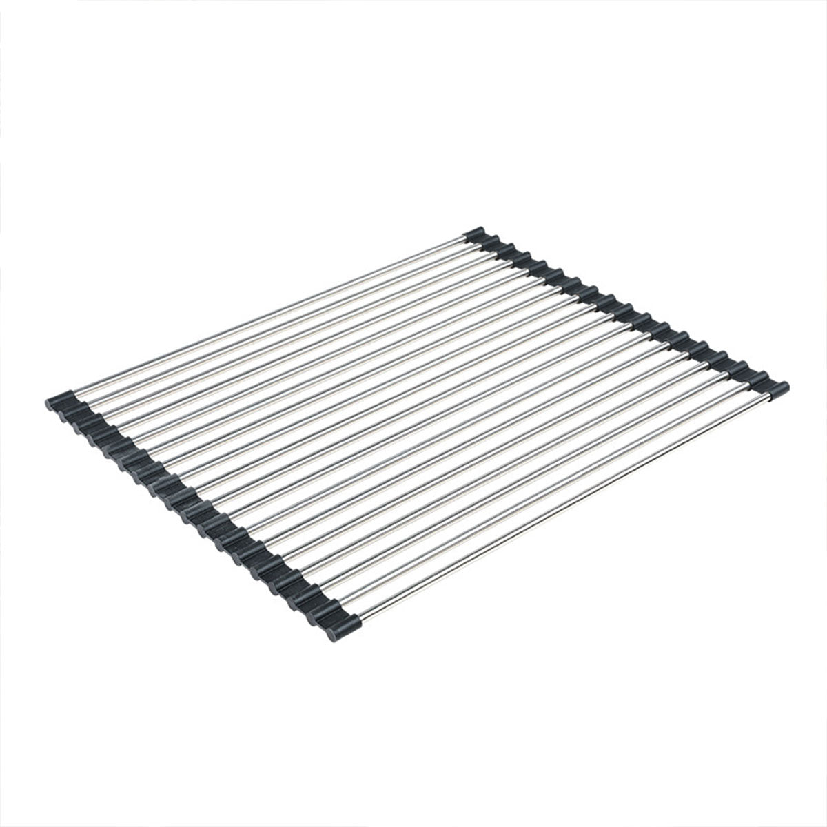 Multifunctional Stainless Steel Draining Rack Folding Sink Organizer for Kitchen
