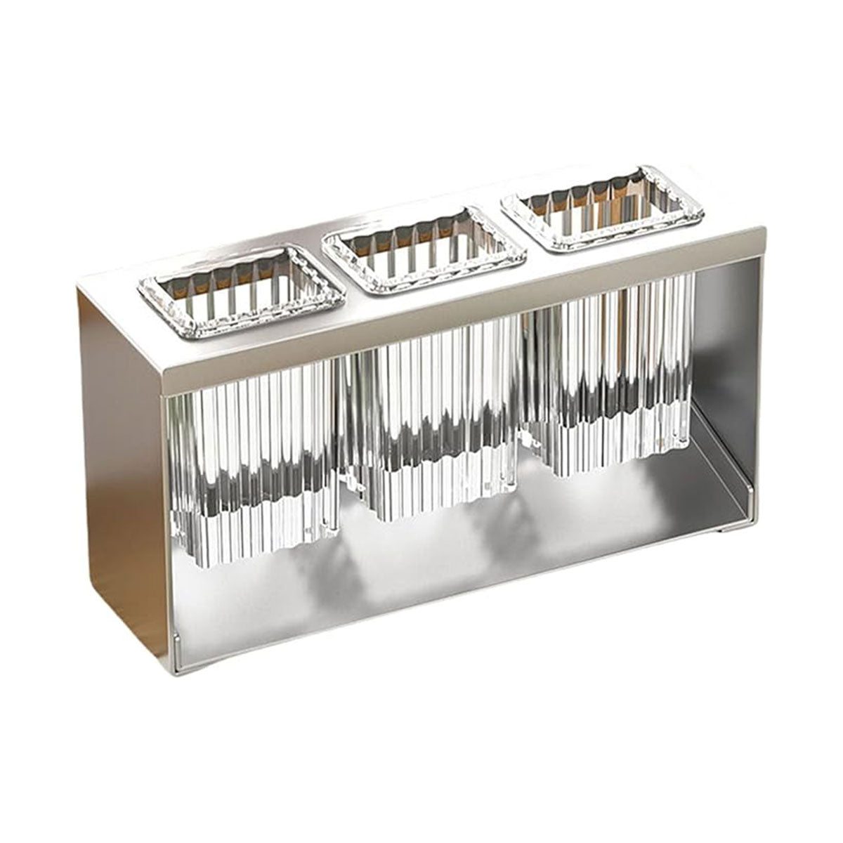 3Holes Multifunctional Kitchen Storage Rack Built-in StorageBox Chopstick Holder