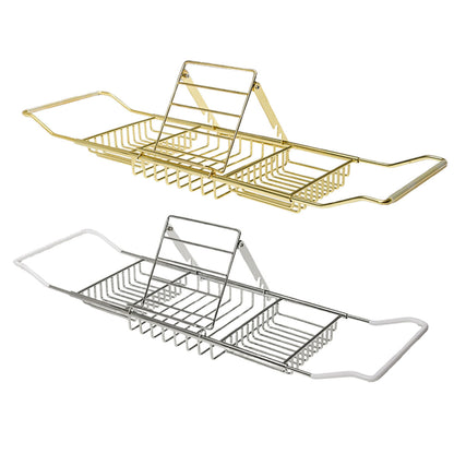 Adjustable Bathtub Tray with Telescopic Storage