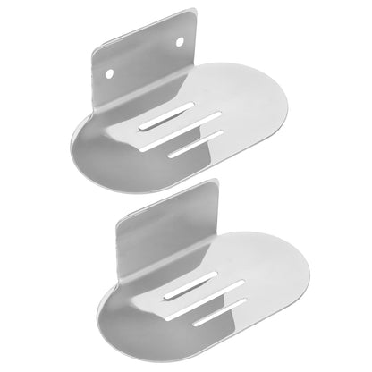 Stainless Steel Soap Dish Wall-Mounted Bathroom Shower Rack