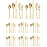 20 or 40 Pcs Cutlery Set with Polished Steel — Gold / 40 Pcs