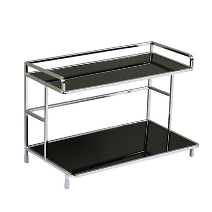 Kitchen Bathroom Desktop Storage Rack Water Cup Holder Cosmetic Iron Shelf  AU