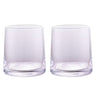 2 Pcs Glass Toothbrush Cups for Basin Storage — Clear Pair