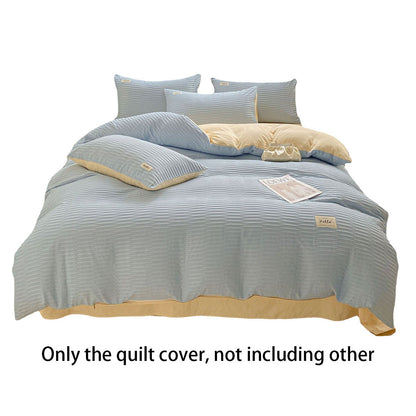 Super Soft Solid Color Duvet Cover with Zipper 180x220 cm