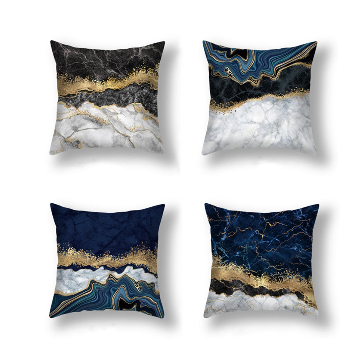 New 4PCS Home Printed Pillow Cases Decorative Cushion Covers Sofa Pillow Covers