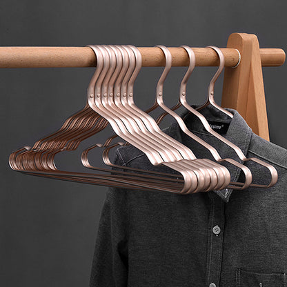 10PCS Metal Clothing Hangers Anti-slip Aluminium Alloy Drying Rack Coat Hanger