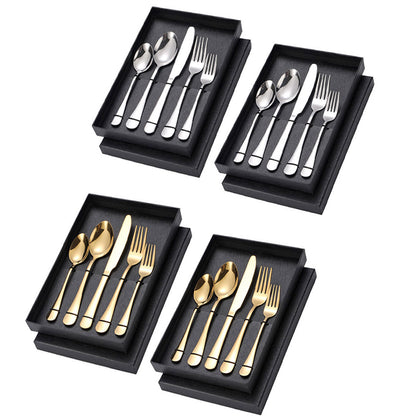 2 Sets Stainless Steel Cutlery 10 Piece Dining Utensils