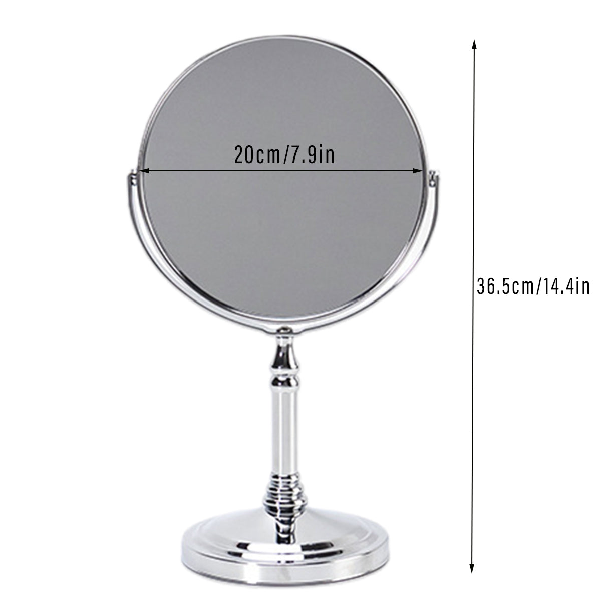 Desktop Vanity Mirror 5x Magnifying 360 Rotating for Makeup