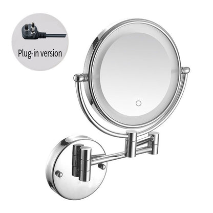 Wall Mounted Makeup Mirror 5x Magnification with LED Light