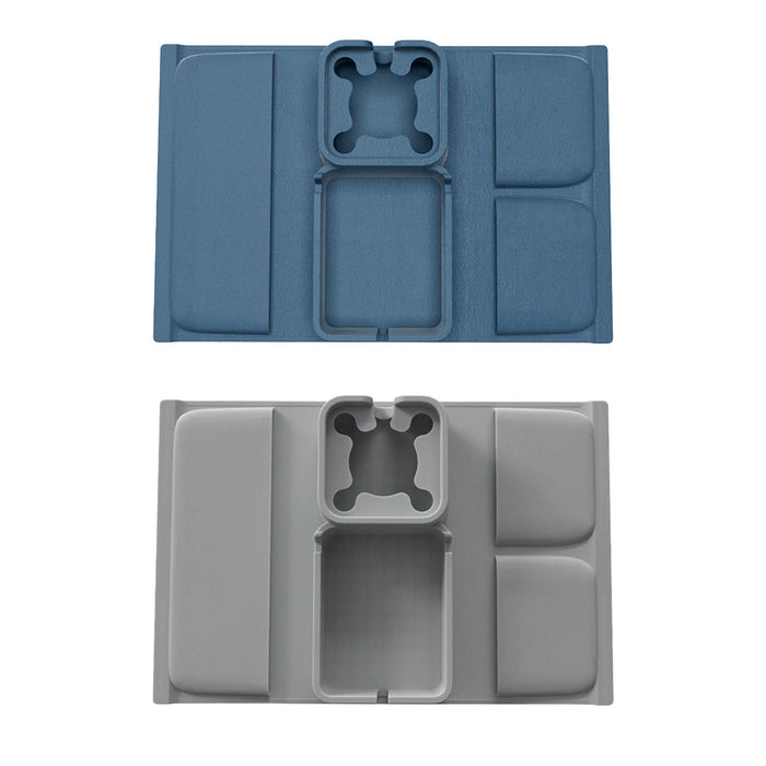 Silicone Sofa Tray with Side Storage Pockets