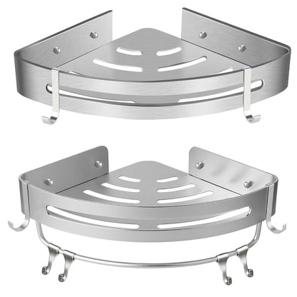 Wall Mounted Bathroom Shelf Triangle Corner Shower Storage Rack for Toiletries