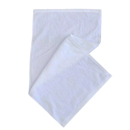 6pcs Absorbent White Cotton Bath Towels for Hotel & Home Use