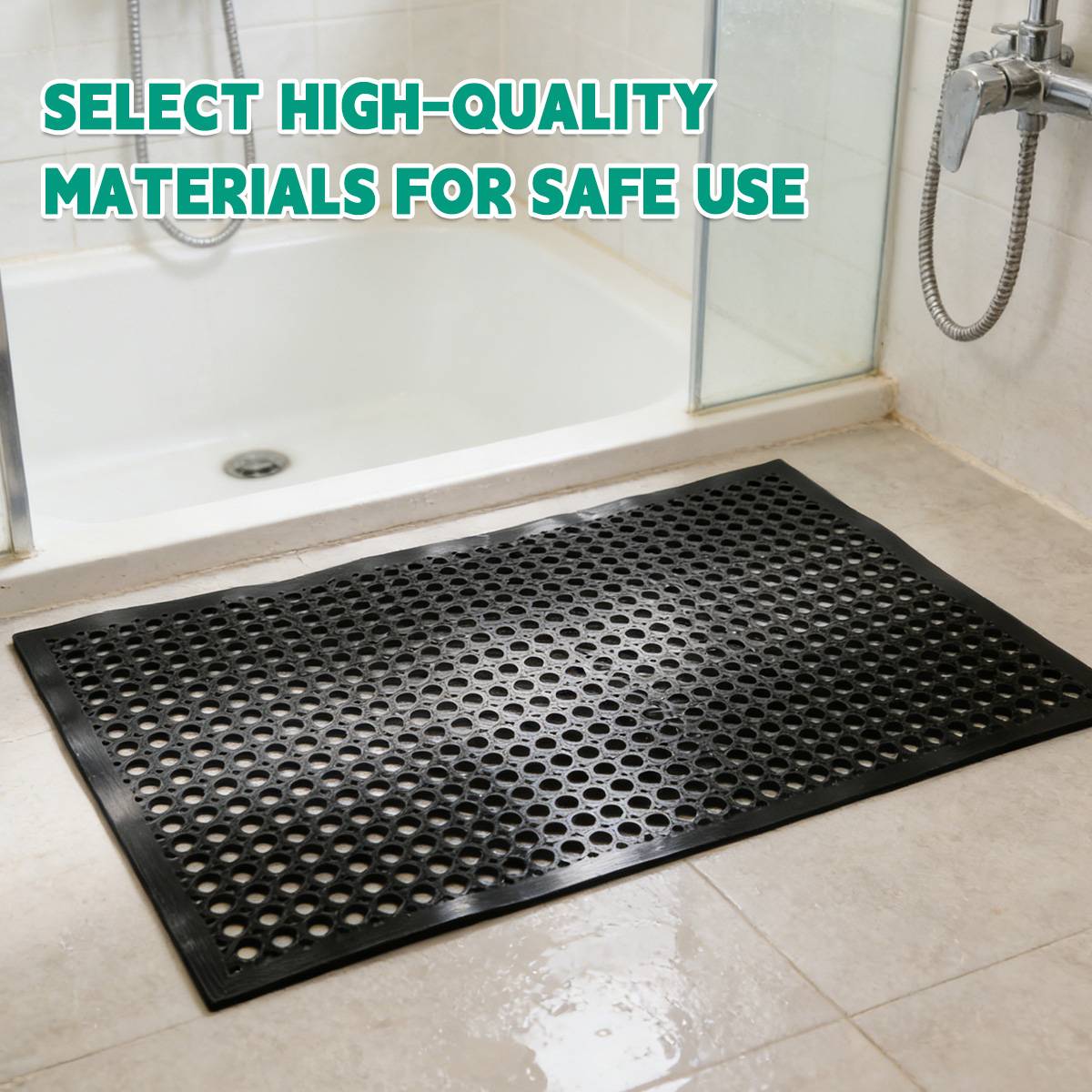Large Non-Slip Hotel Bath Mat 90 x 150cm – Product View 4