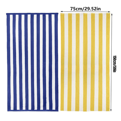 4pcs Striped Bath Towels 75x150cm Soft Absorbent Cotton Towels for Bathroom AU
